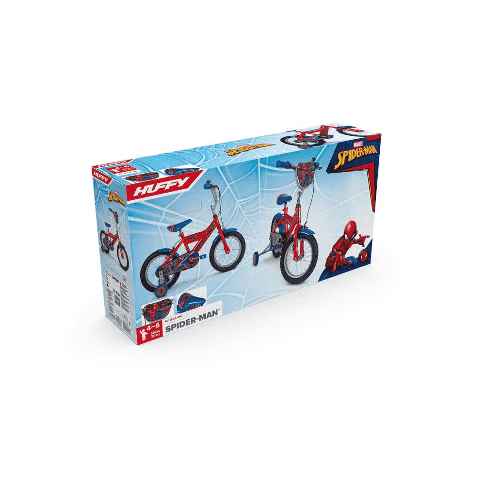 Bicicleta Infantil Spider-Man 14' Huffy con Ruedines - Image 4
