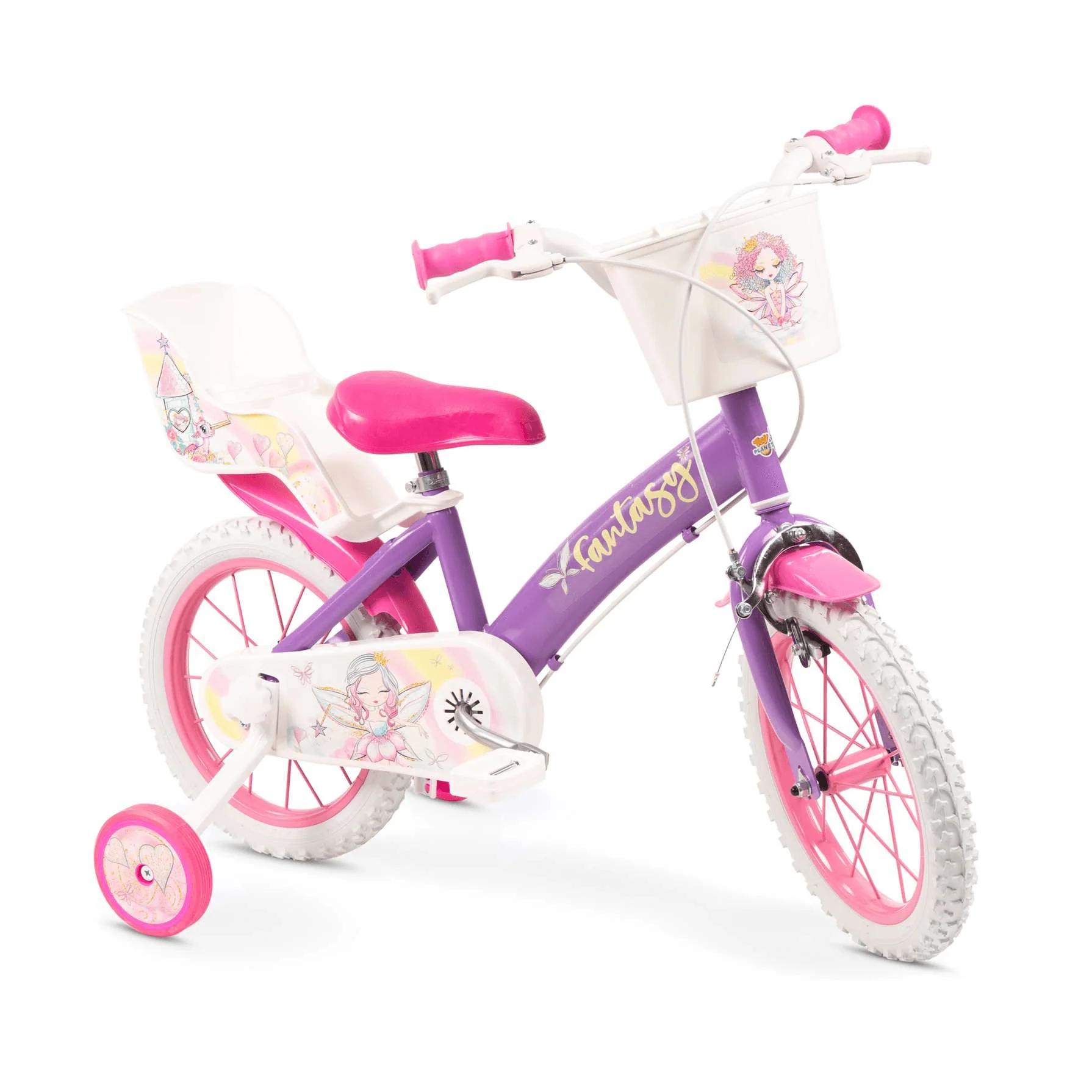 Bicicleta Violeta  14 pulgadas Toy Planet Fantasy