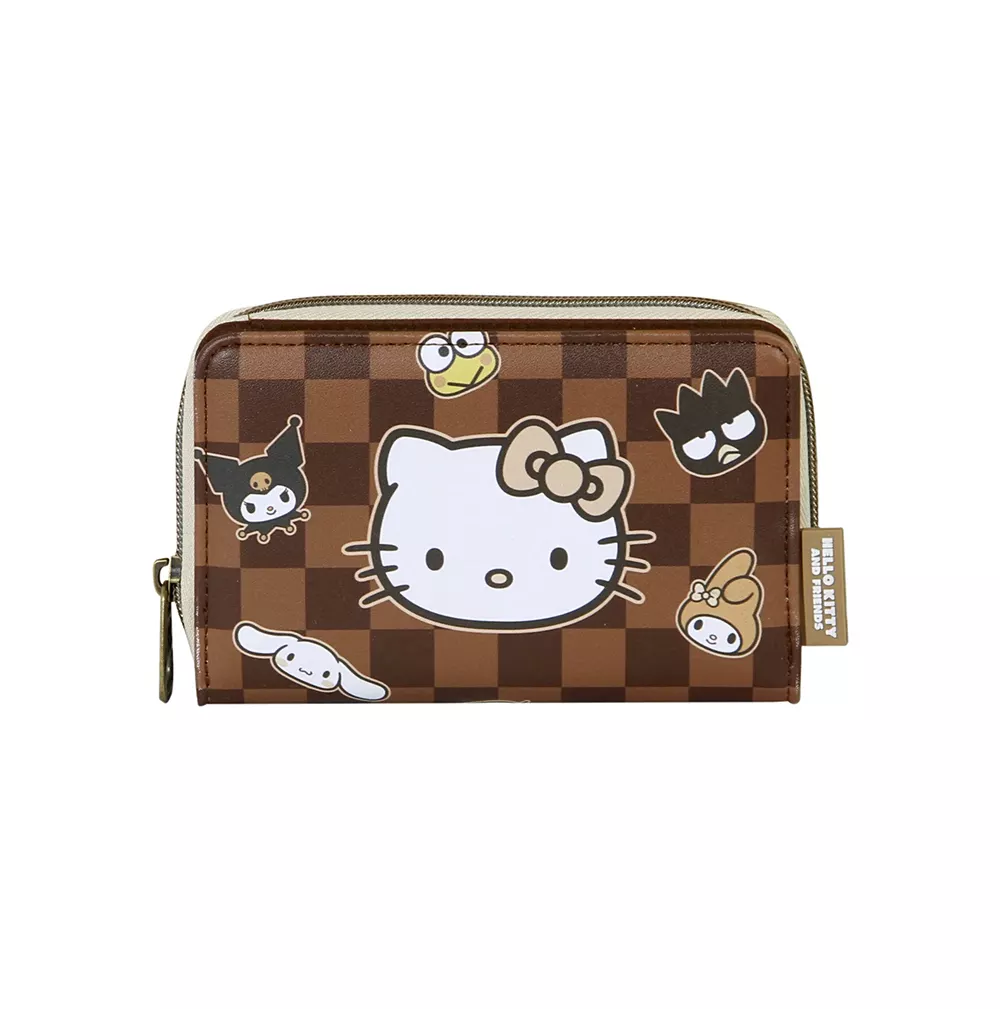 Billetero Hello Kitty Squares marrón - Image 2