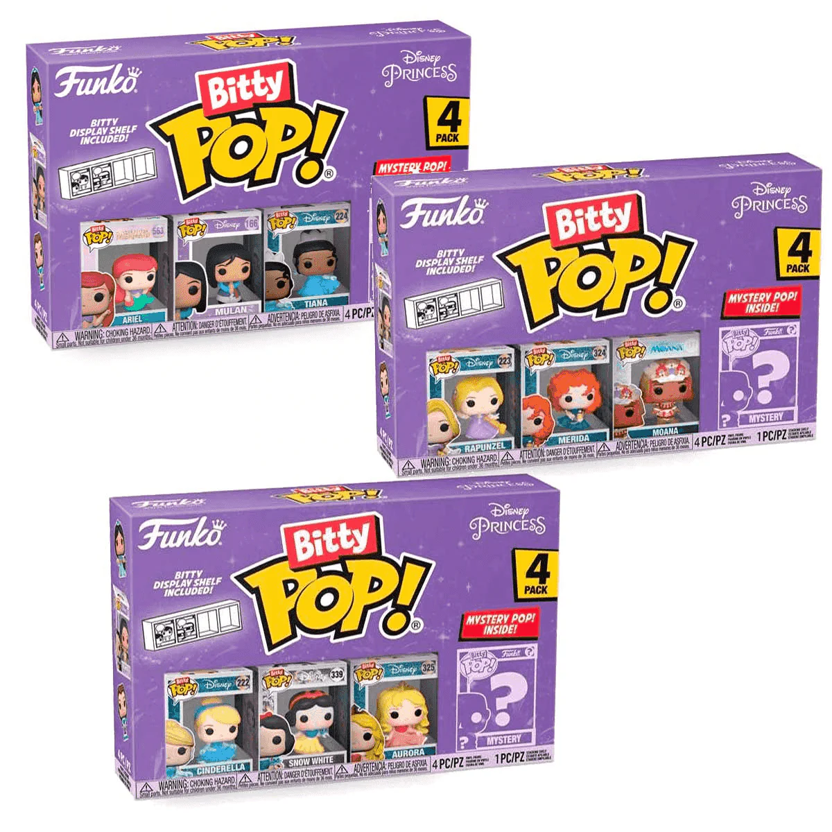 Bitty Pop Princesas Disney