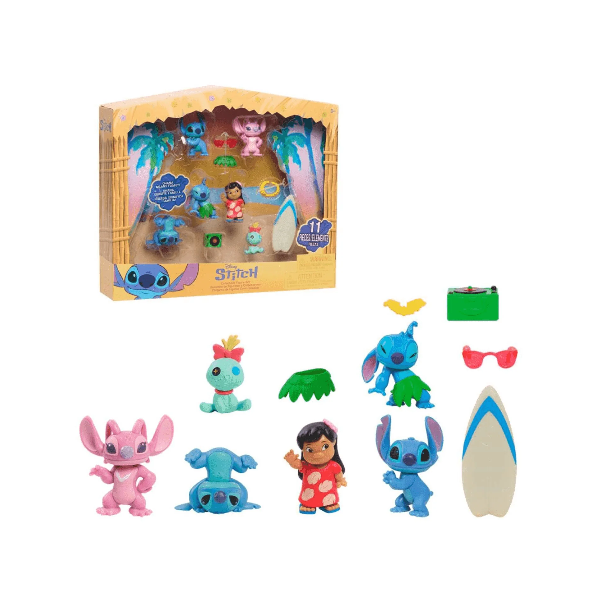 Blister 6 Figuras Stitch Disney – Mini Set Coleccionable (5 cm)