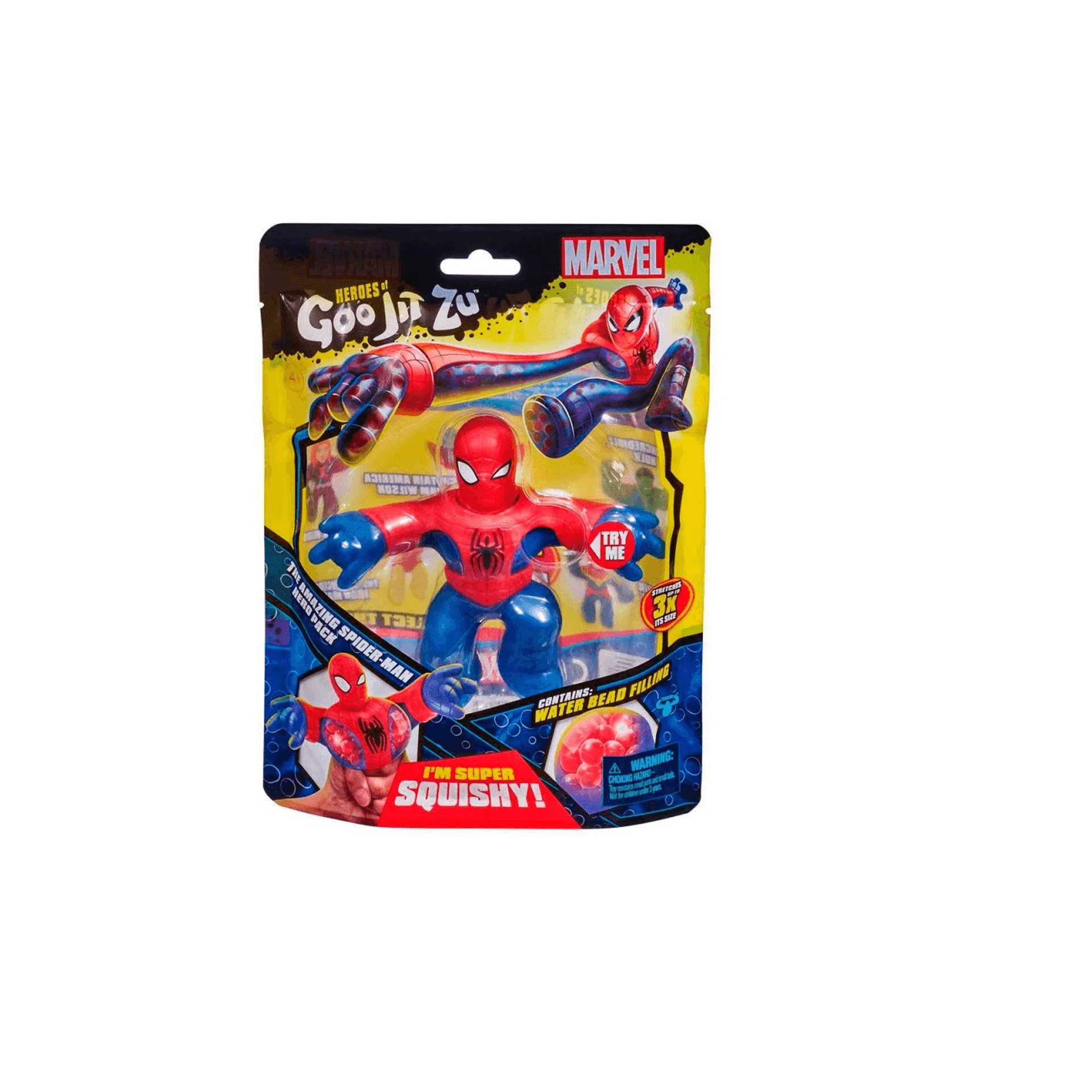 Blue Strike Spiderman figura Goo Jit Zu de Marvel - Image 2