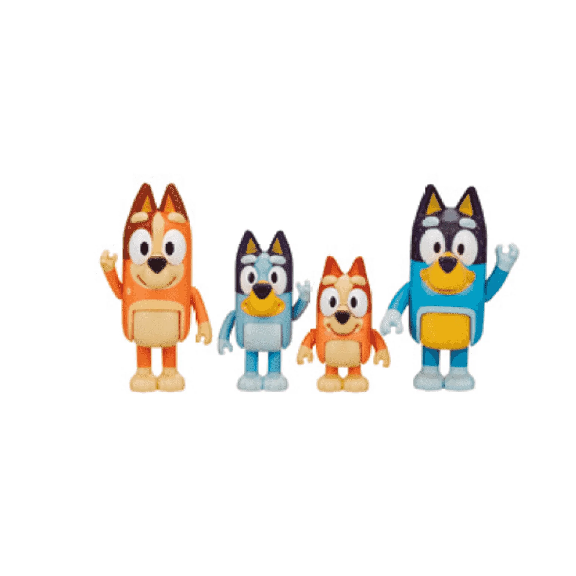 Bluey Pack 4 Figuras Serie 3 Familia Bluey