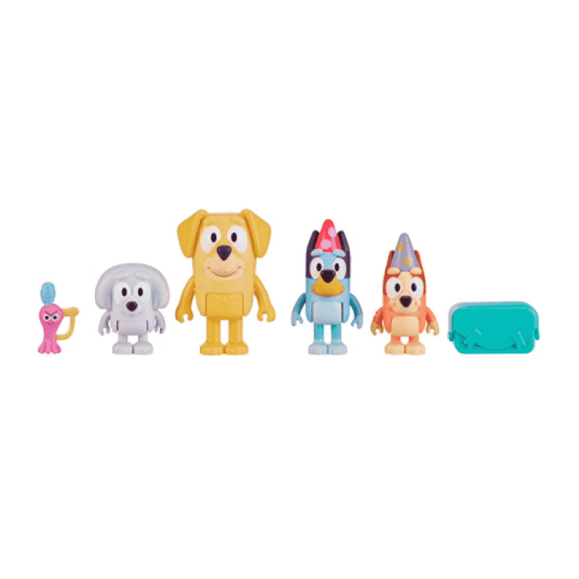 Bluey Pack 4 Figuras Serie 3 Parcel