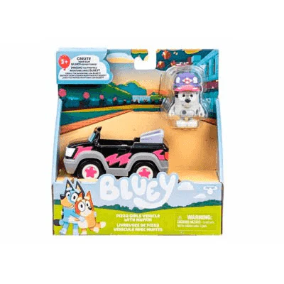 Bluey Vehículo Básico + Figura Articulada