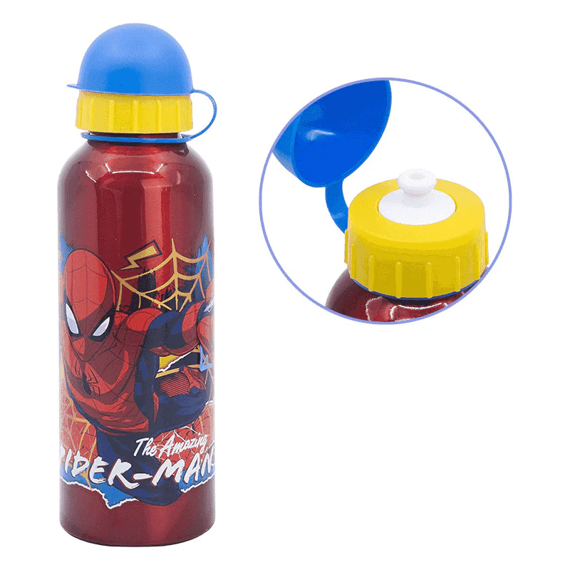 Botella Aluminio Spiderman 530 ml