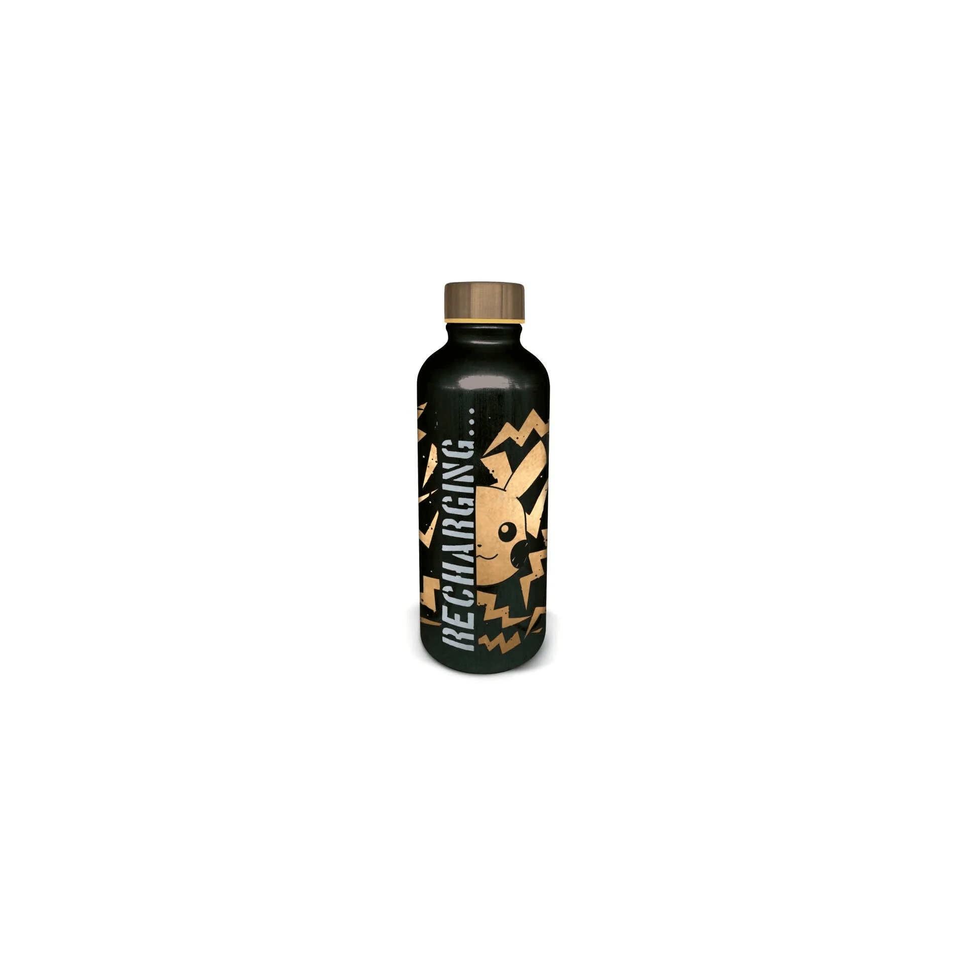 Botella de Acero Pikachu Negra Cargando 755 ml