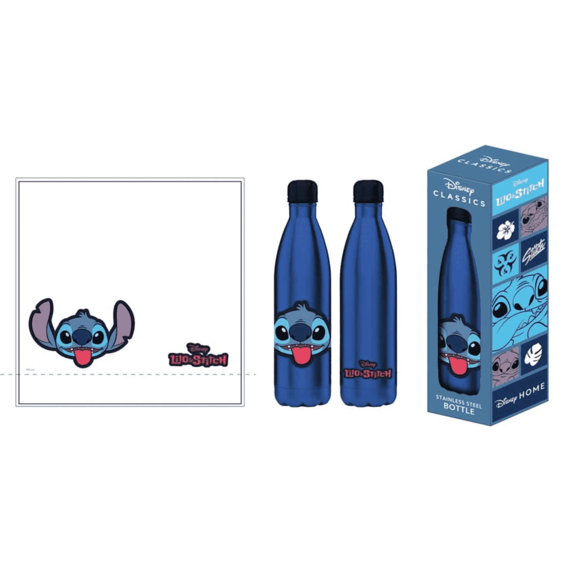 Botella de Agua de Acero Inoxidable Disney Stitch 500 ml