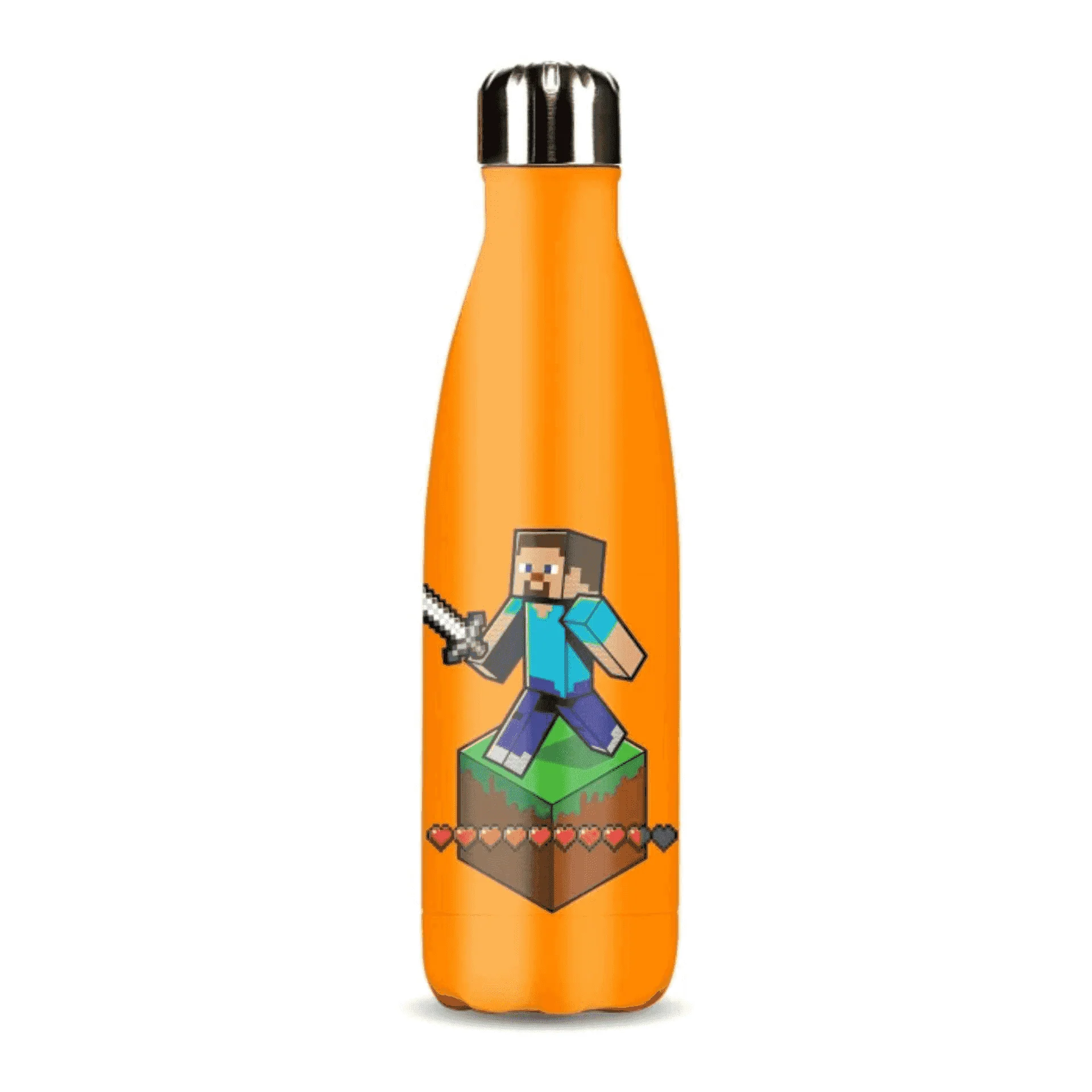 Botella de Agua de Aluminio Minecraft Steve – 600 ml