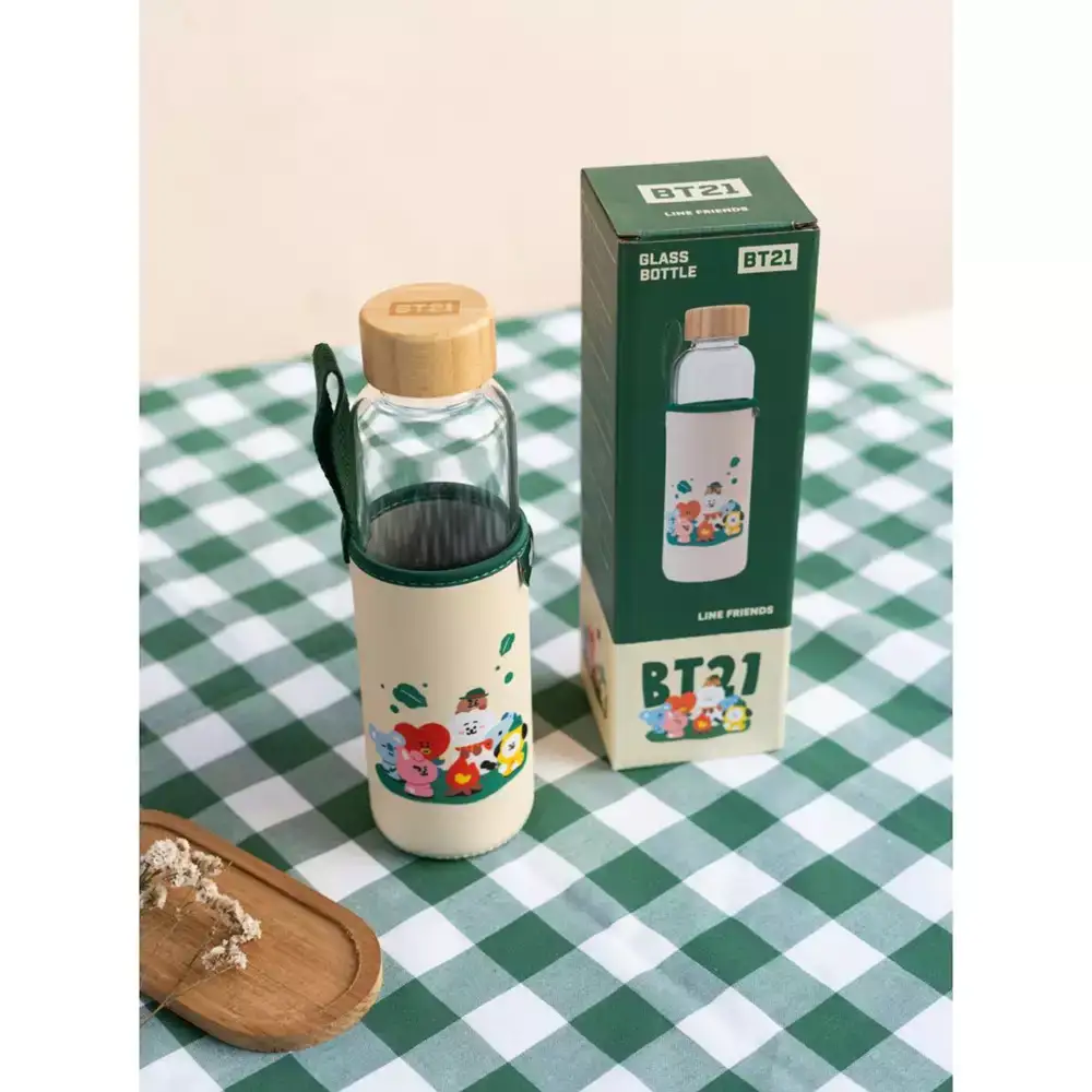 Botella de Cristal BT21 500ml con Funda de Neopreno - Image 3
