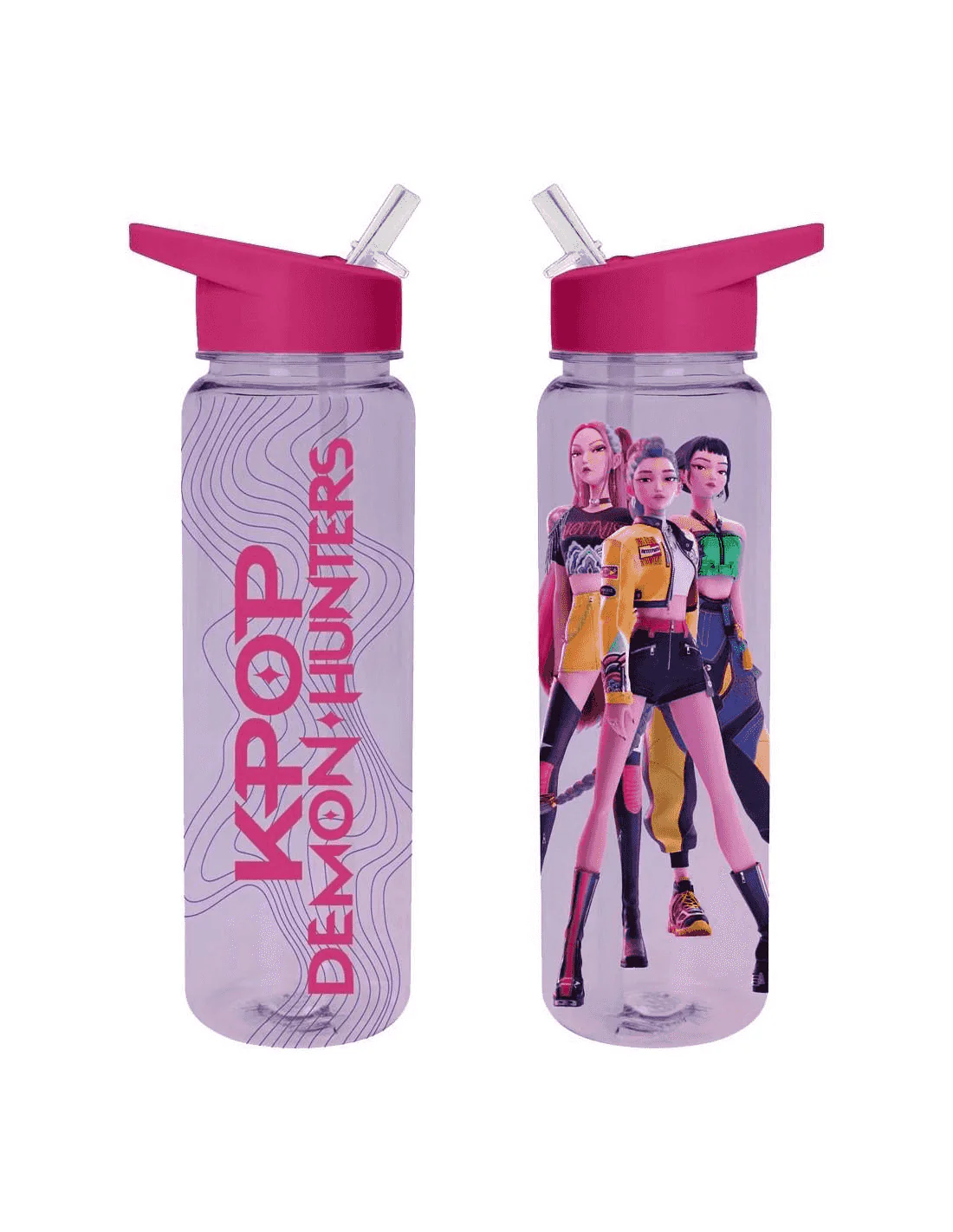 Botella Deportiva K-Pop Demon Hunters 750 ml con Pajita