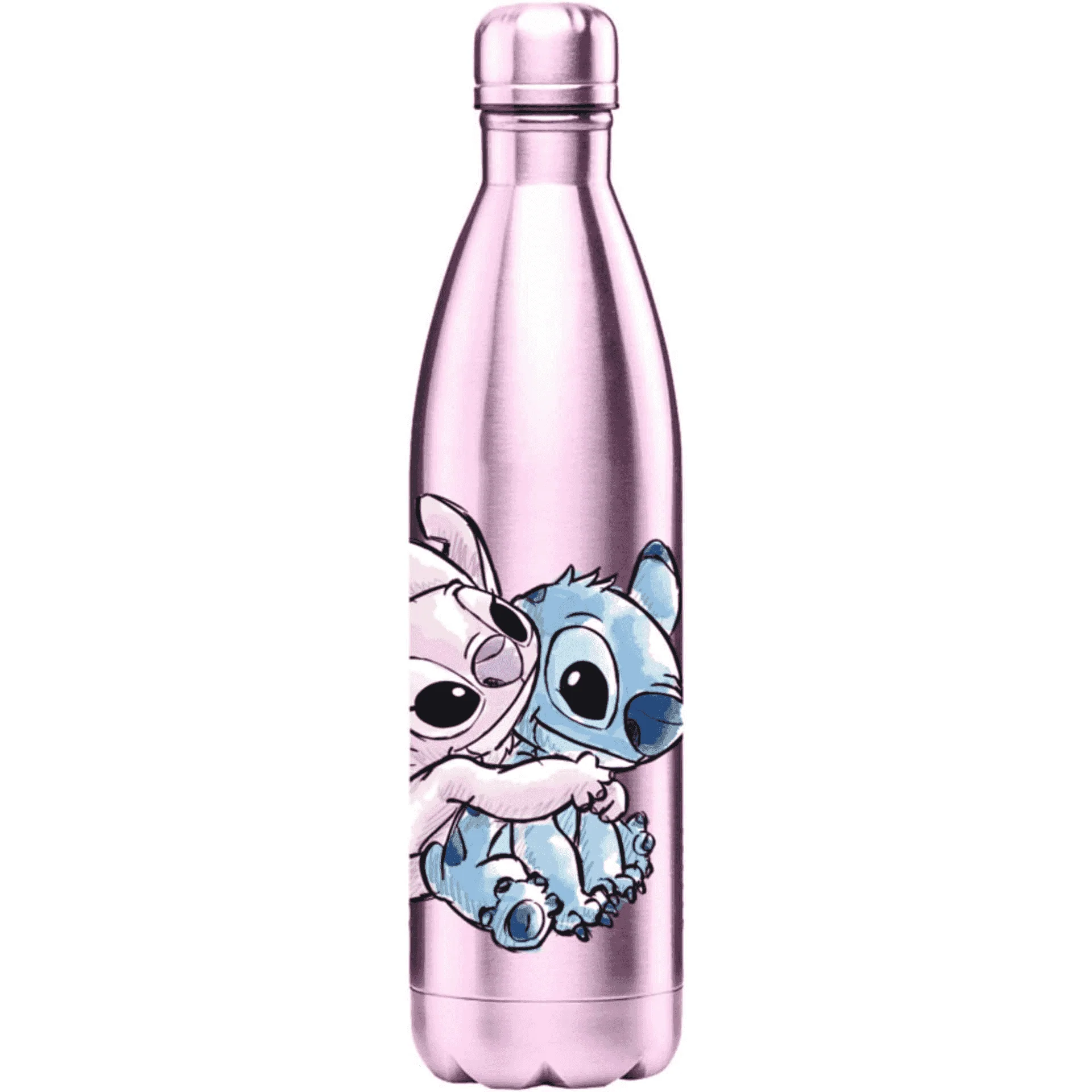 Botella Isotérmica Stitch & Angel - 500 ml de Acero Inoxidable