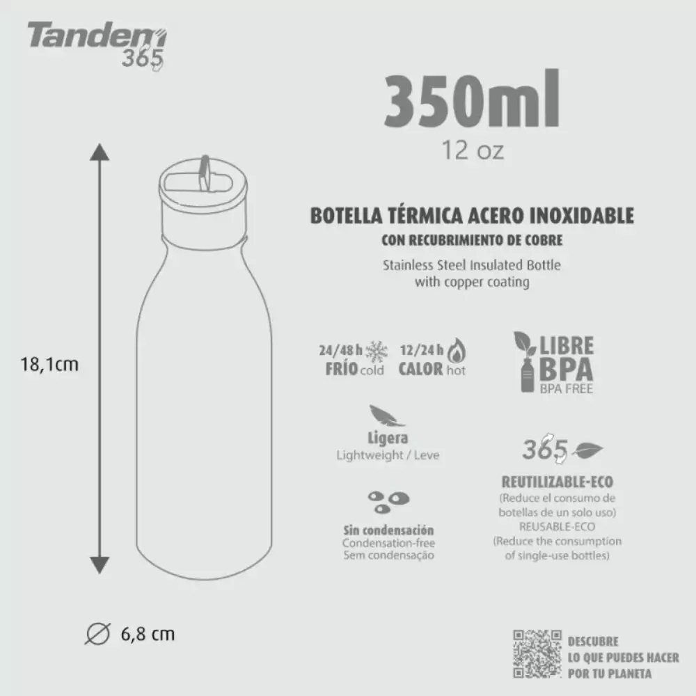 Botella Térmica Kid Bailarinas 350 ML Tandem - Image 3