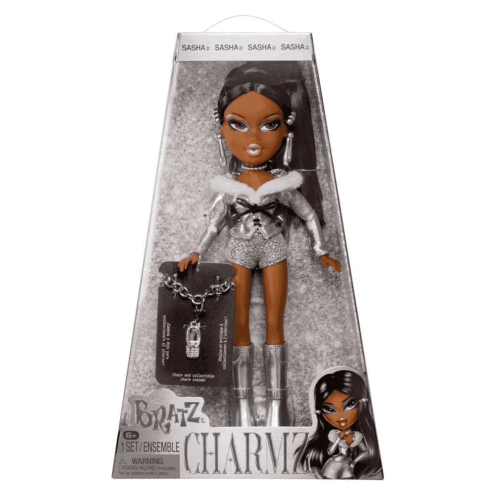 Bratz Stylin’ Charmz Muñeca Sasha Edición 25º Aniversario con Charm Coleccionable - Image 2