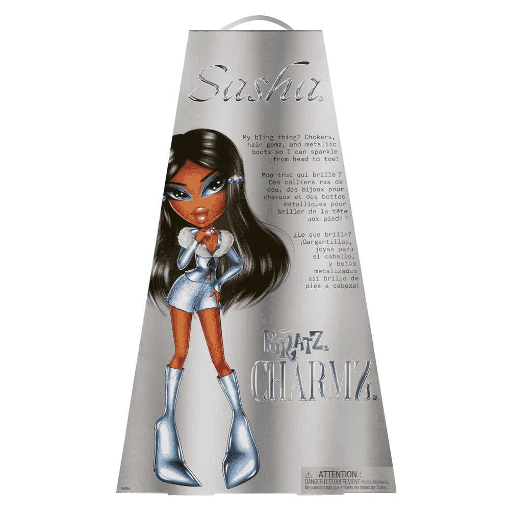 Bratz Stylin’ Charmz Muñeca Sasha Edición 25º Aniversario con Charm Coleccionable - Image 4