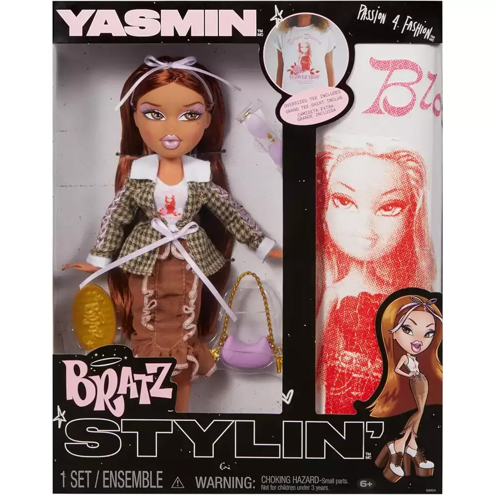 Bratz Stylin´ Yasmin Fashion Doll con camiseta personalizable - Image 4