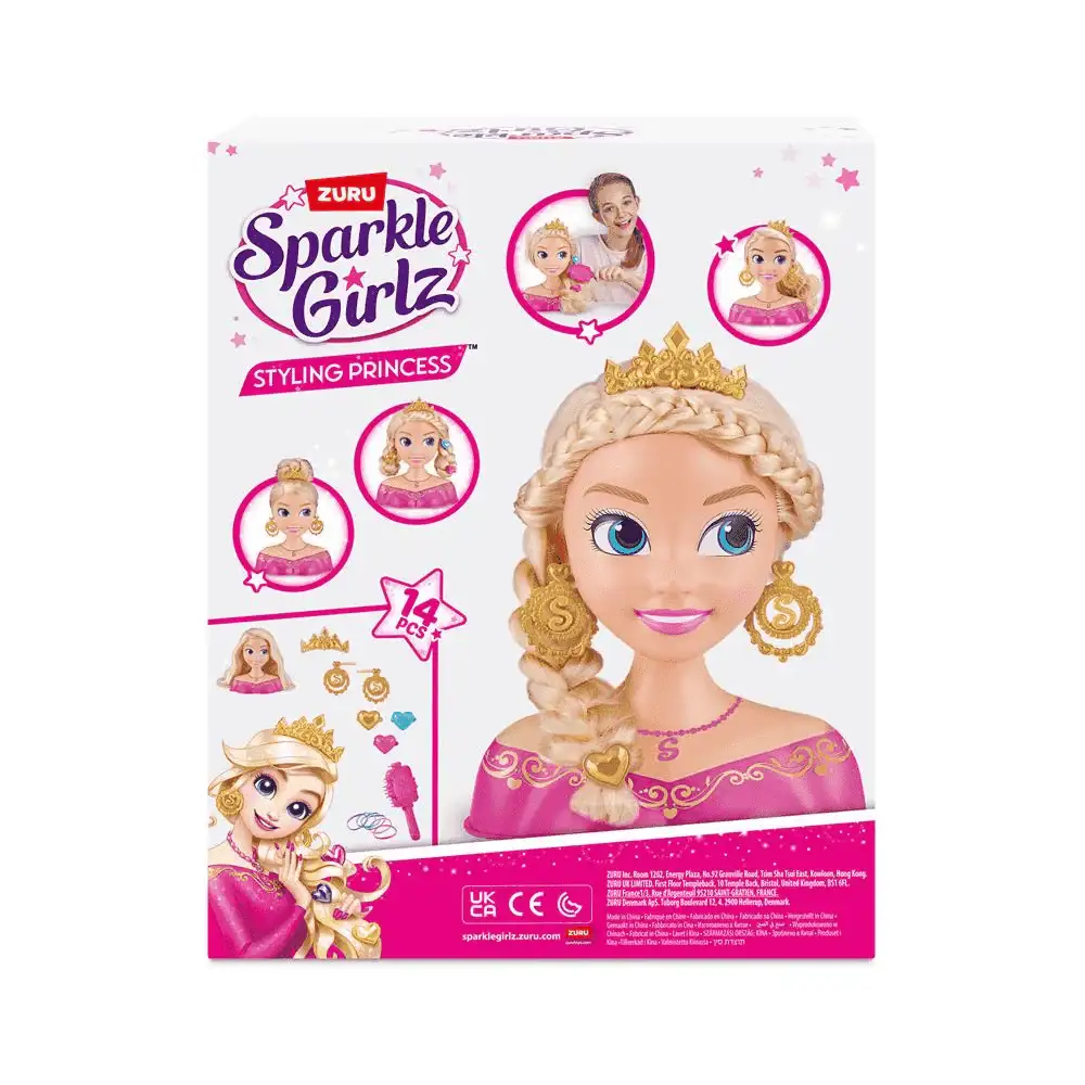Busto de Peinado Sparkle Girlz Princesa – 14 accesorios - Image 5