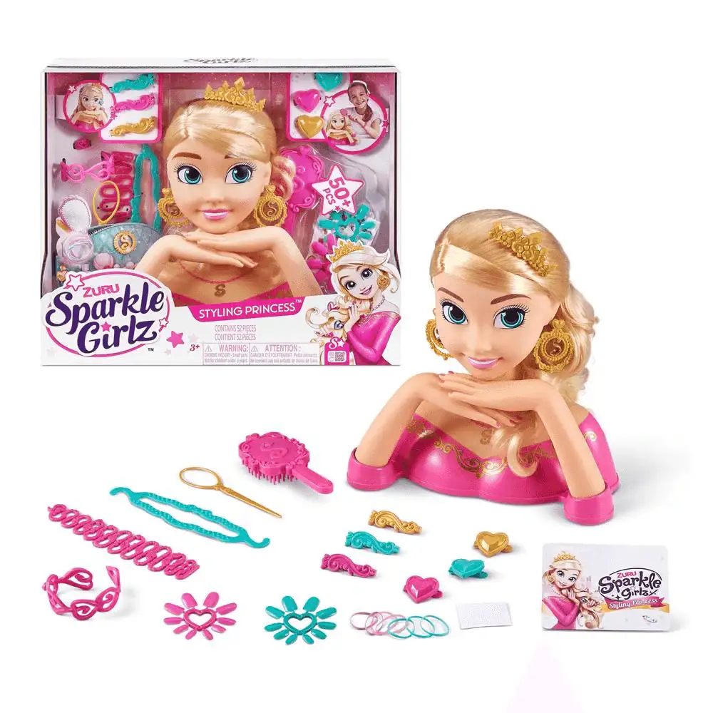 Busto de Peinado Sparkle Girlz Styling Princess – 50 accesorios - Image 2