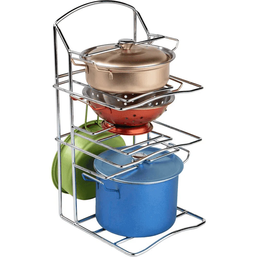 Cacerolas Inox Color Role Planet – Set de cocina infantil Super Chef 7 piezas (3+)