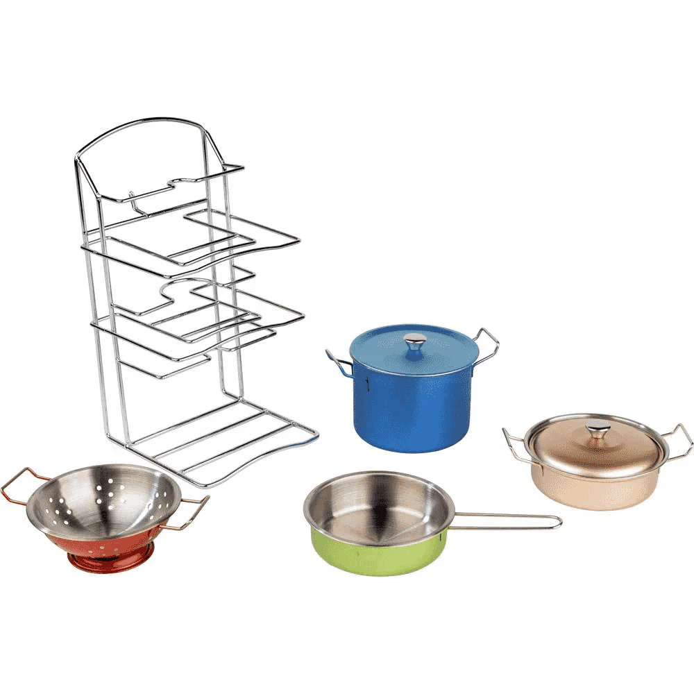 Cacerolas Inox Color Role Planet – Set de cocina infantil Super Chef 7 piezas (3+) - Image 2