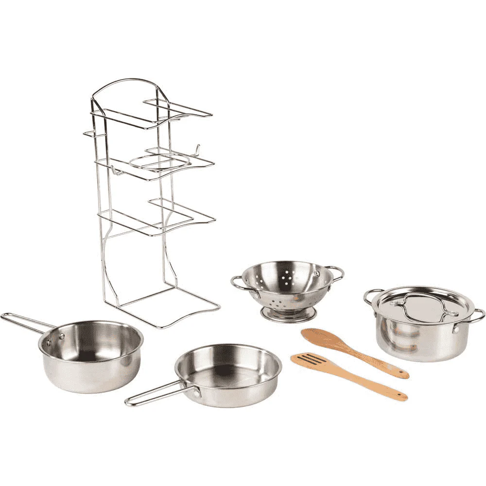 Cacerolas Inox Role Planet – Set de cocina infantil Super Chef 8 piezas (3+) - Image 2