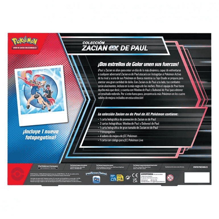Caja Pokémon Zacian ex de Paul – Escarlata y Púrpura 9 Journey Together - Image 2