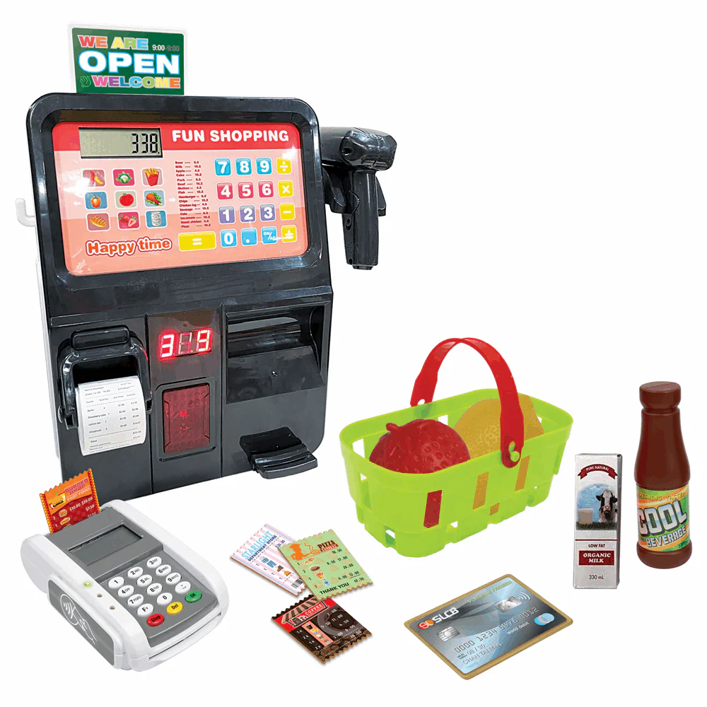 Caja Registradora Autopago con Accesorios — Toy Planet (3 años) | Juego de imitación supermercado
