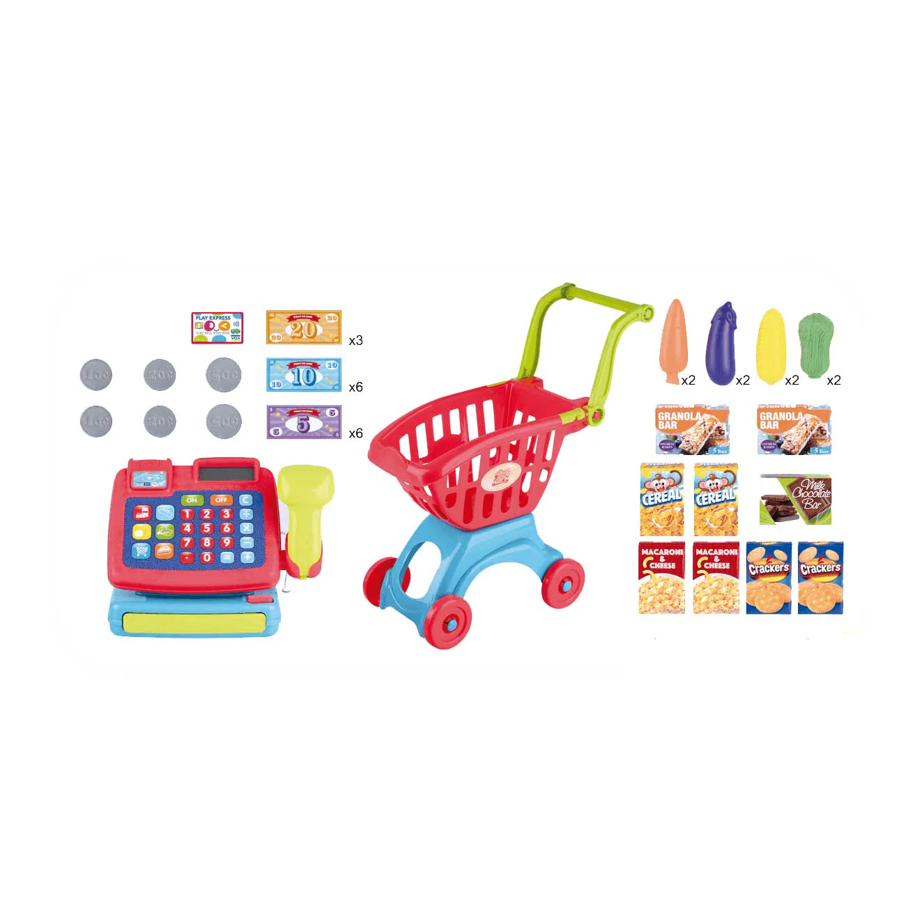 Caja Registradora y Carro de Compra Role Planet Juego de Imitación Hogar - Image 4