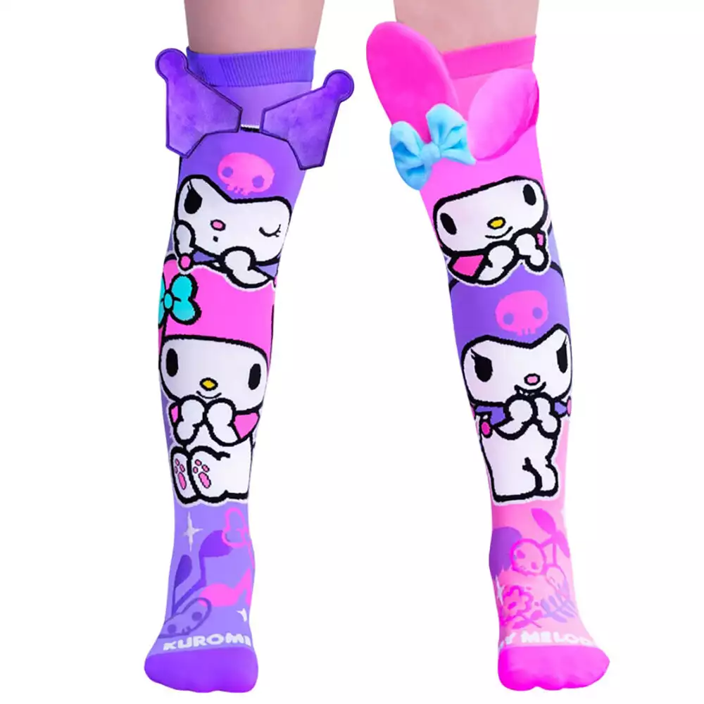 Calcetines Kuromi & My Melody infantiles – Talla única