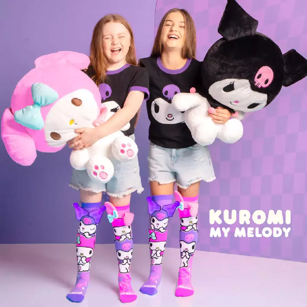 Calcetines Kuromi & My Melody infantiles – Talla única - Image 2
