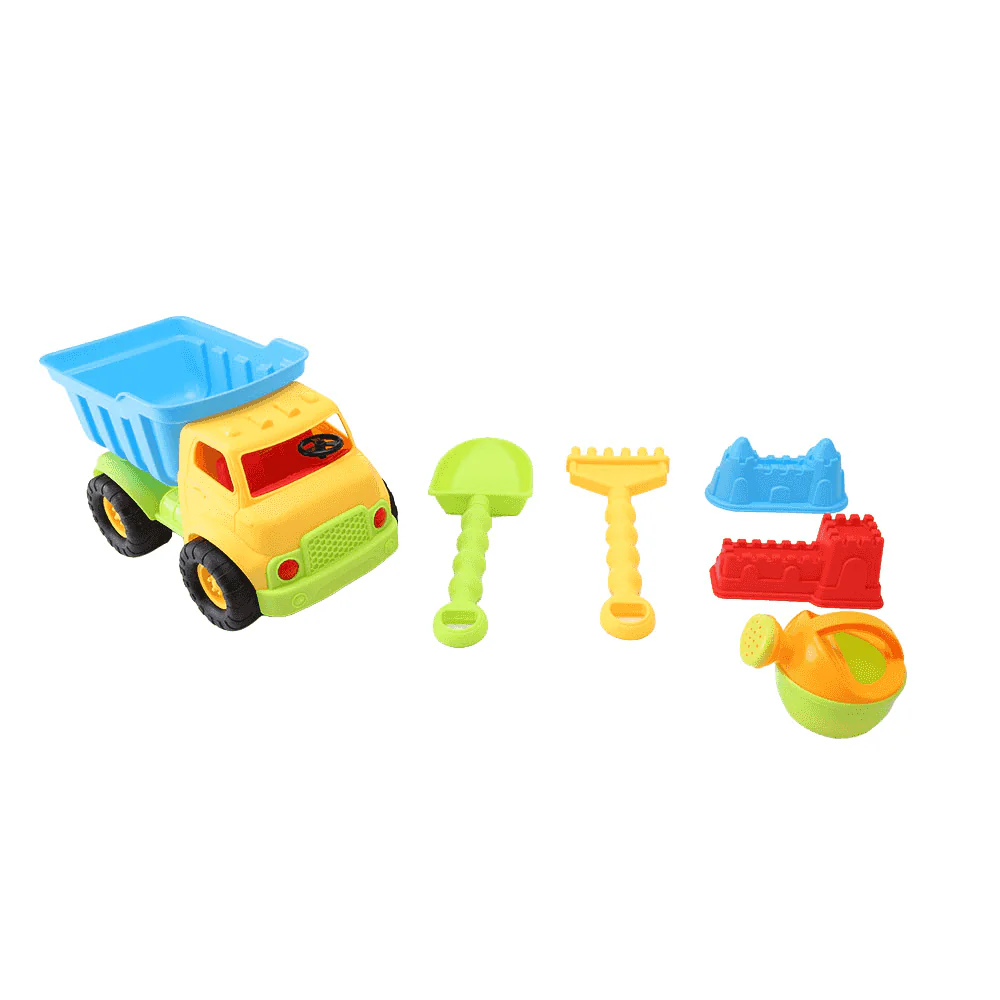 Camión volquete de playa con accesorios – Set de arena infantil surtido - Image 7