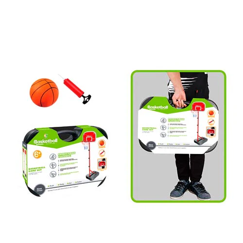 Canasta de Baloncesto Plegable Ajustable con Balón y Bomba – Deporwow