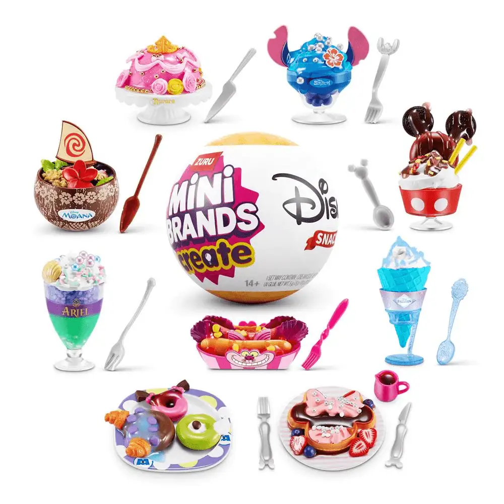 Cápsula Sorpresa Mini Brands Disney Snacks Create