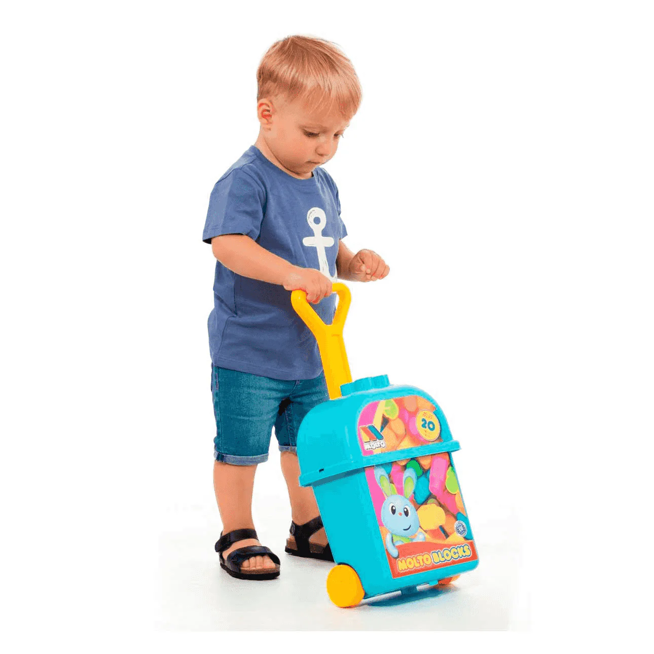 Carrito Con 20 Bloques Azul Molto - Image 2