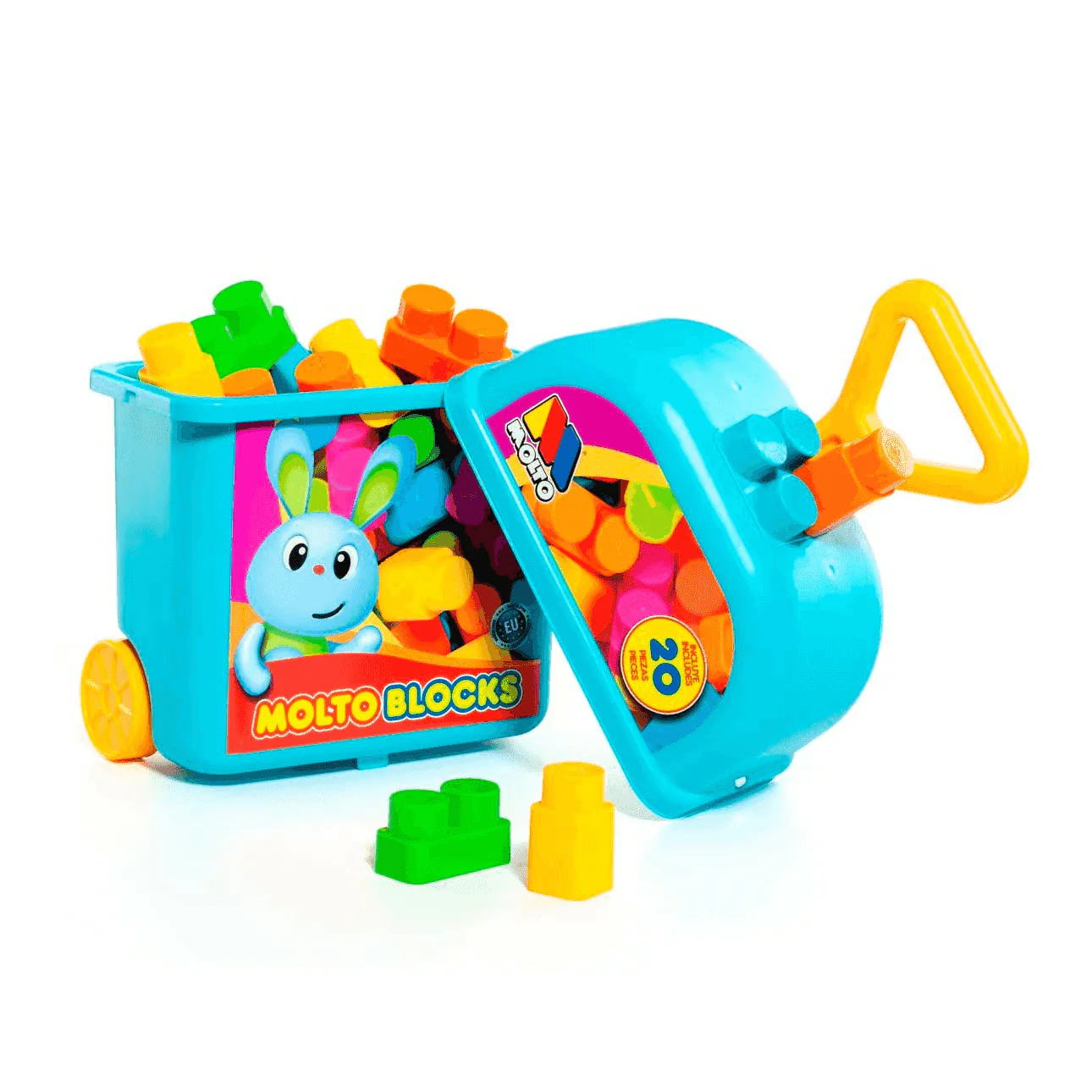 Carrito Con 20 Bloques Azul Molto - Image 3
