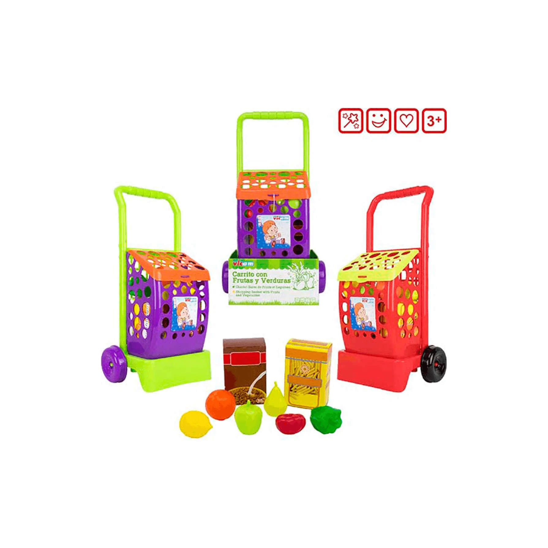 Carrito de la Compra con Alimentos