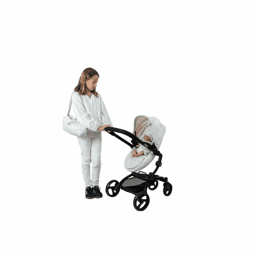 Carro de muñecas Urban con capota y bolso 82 cm - Muñecas Arias - Image 4
