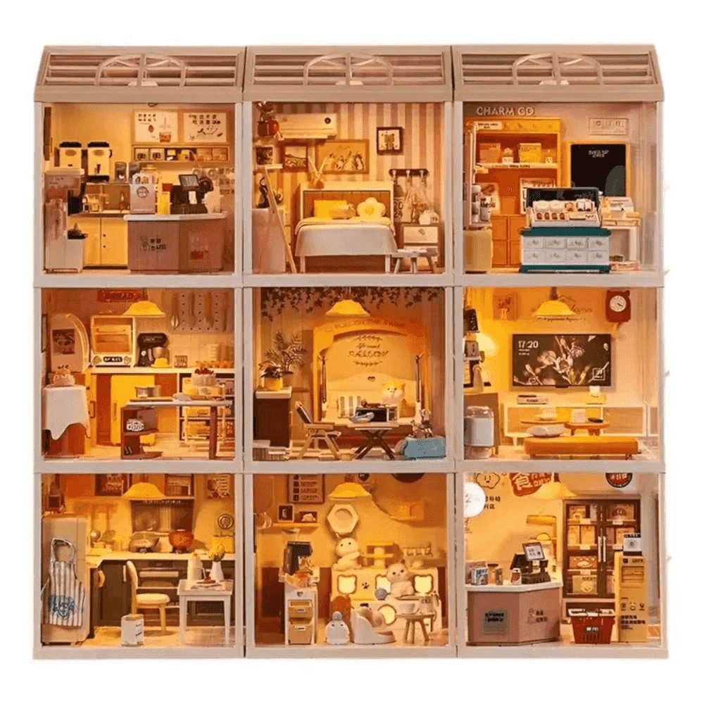 Casa Miniatura DIY Dreamy Rooms con Luz – Kit de Construcción Creativa (Modelos Surtidos)