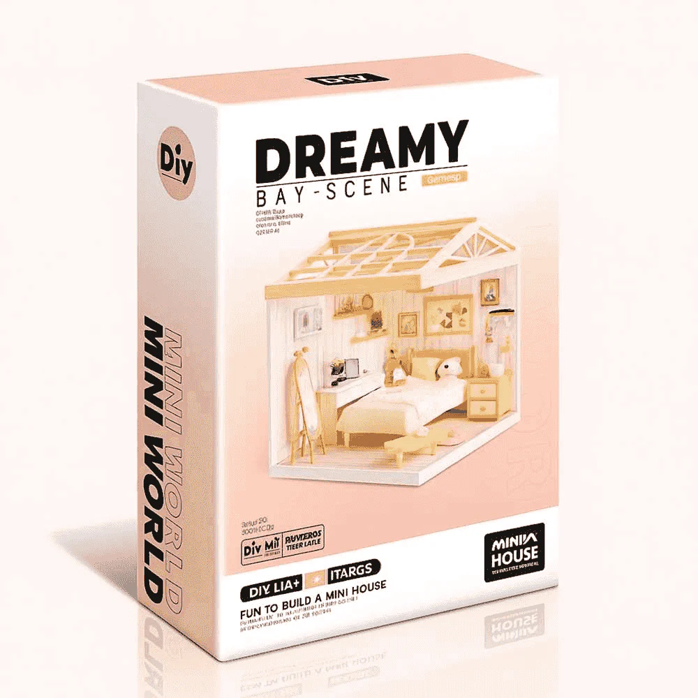 Casa Miniatura DIY Dreamy Rooms con Luz – Kit de Construcción Creativa (Modelos Surtidos) - Image 6