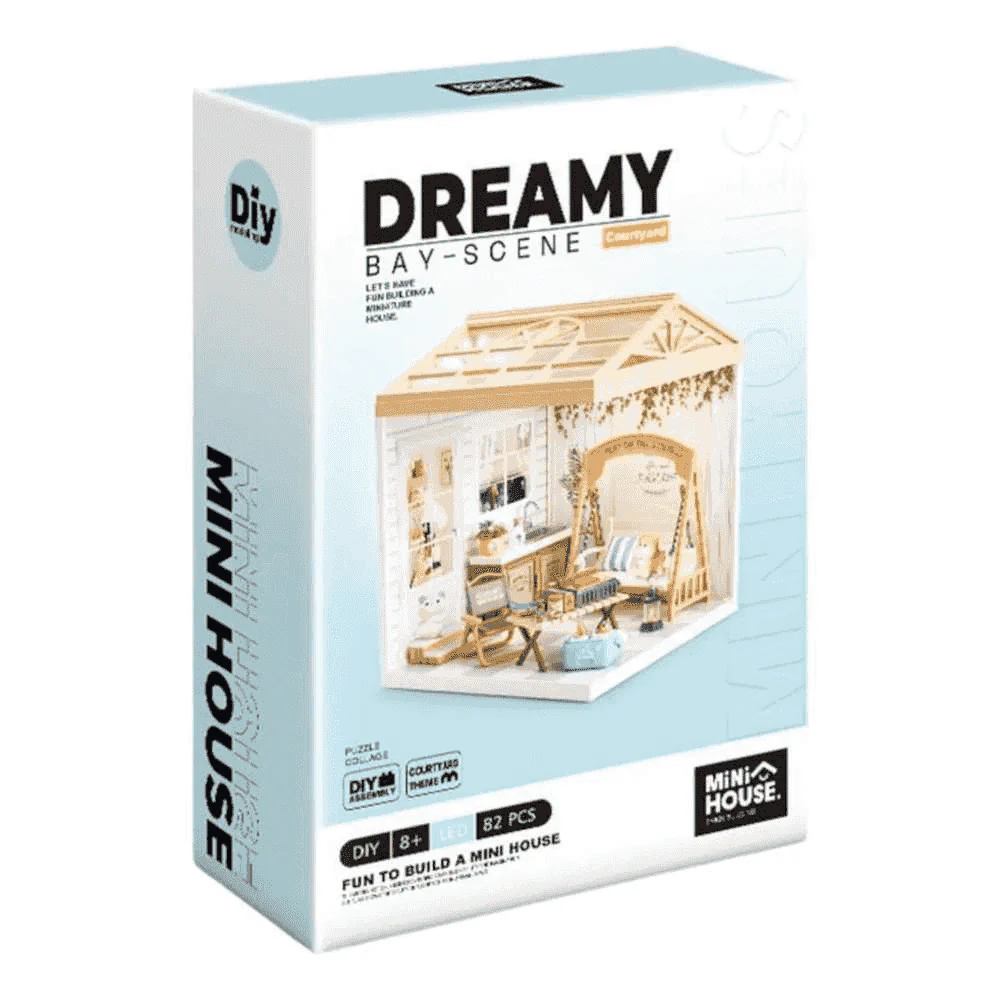 Casa Miniatura DIY Dreamy Rooms con Luz – Kit de Construcción Creativa (Modelos Surtidos) - Image 7