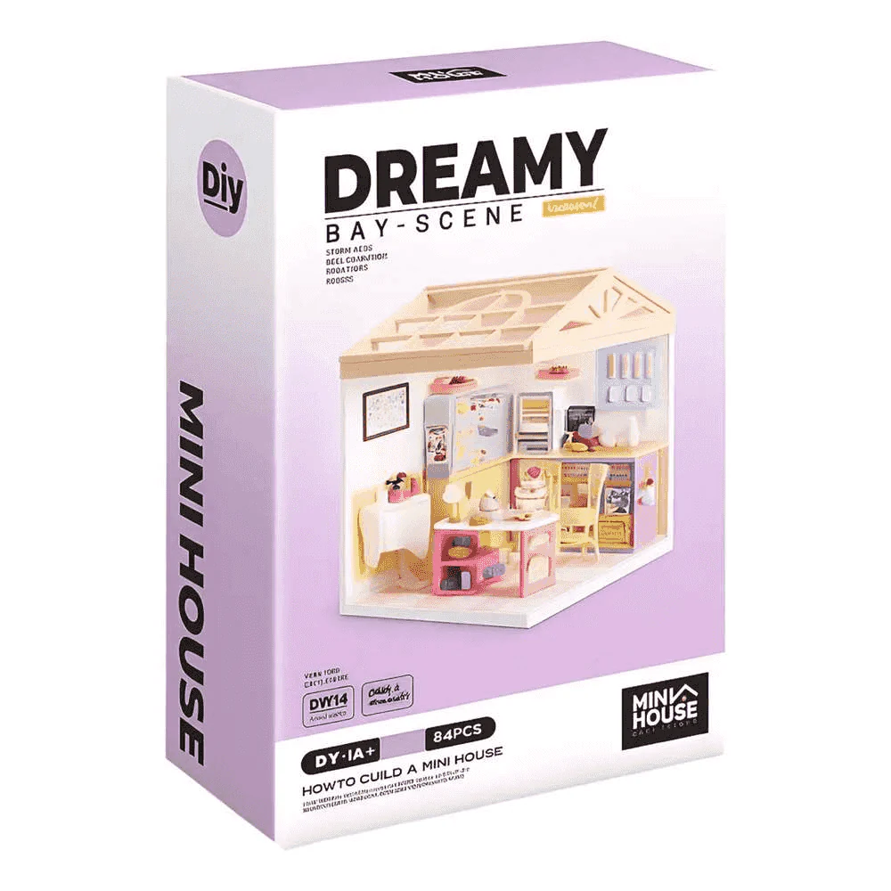 Casa Miniatura DIY Dreamy Rooms con Luz – Kit de Construcción Creativa (Modelos Surtidos) - Image 8
