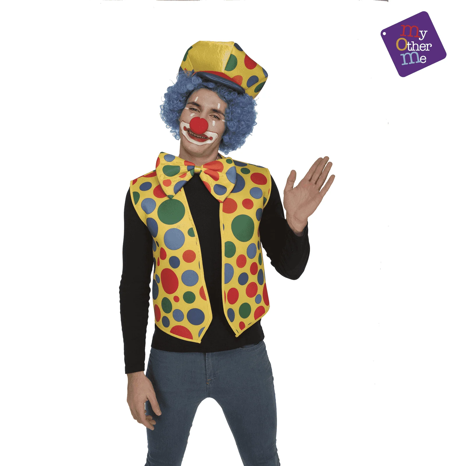 Chaleco y pajarita payaso Payaso para disfraz