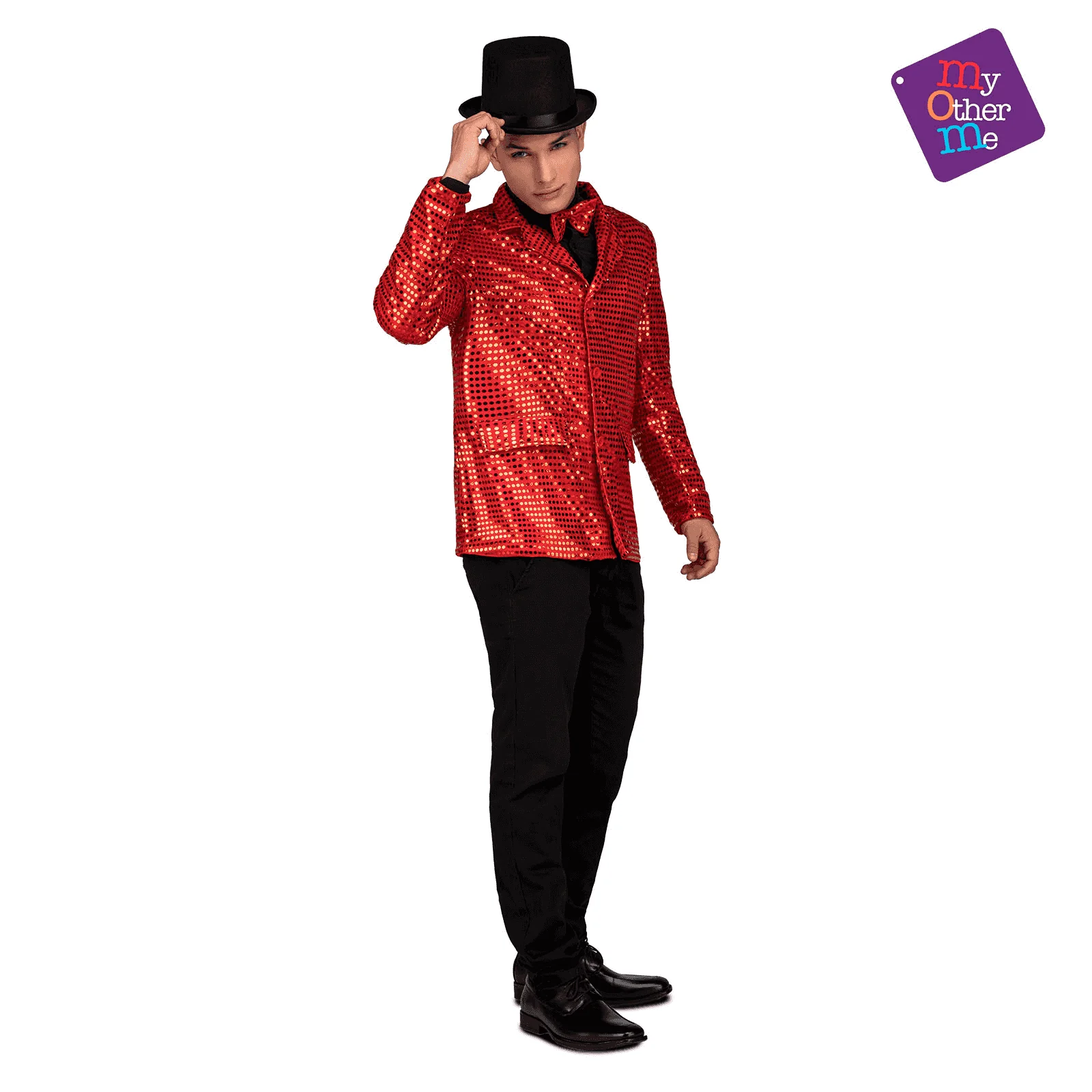 Chaqueta Showman color rojo para disfraz talla ML