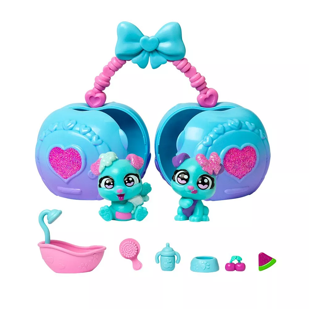 Cherry Pets Cherry House Puppy Twins – Casita con 2 figuras exclusivas