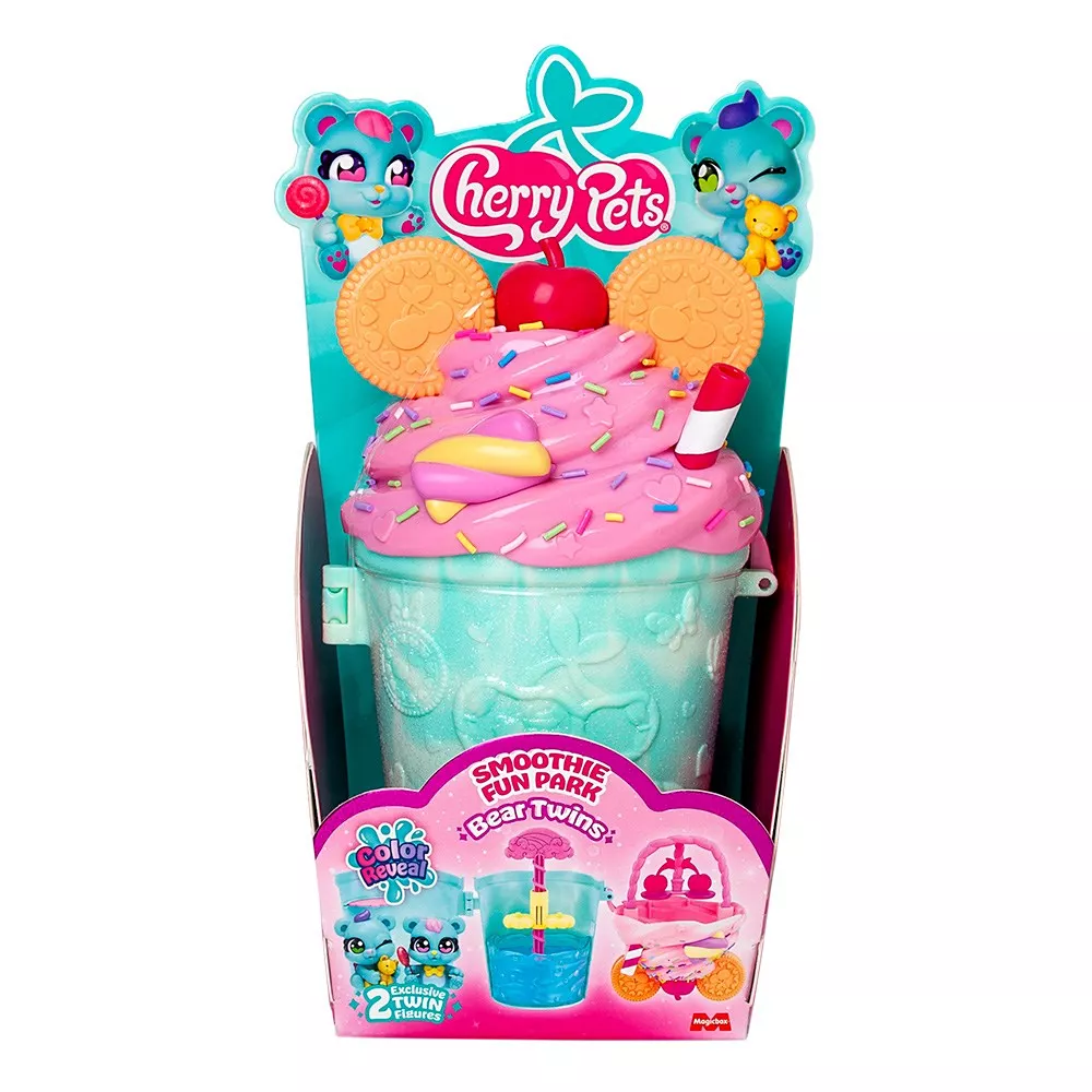 Cherry Pets Smoothie Fun Park Bear Twins – Parque Smoothie con 2 figuras color reveal - Image 2