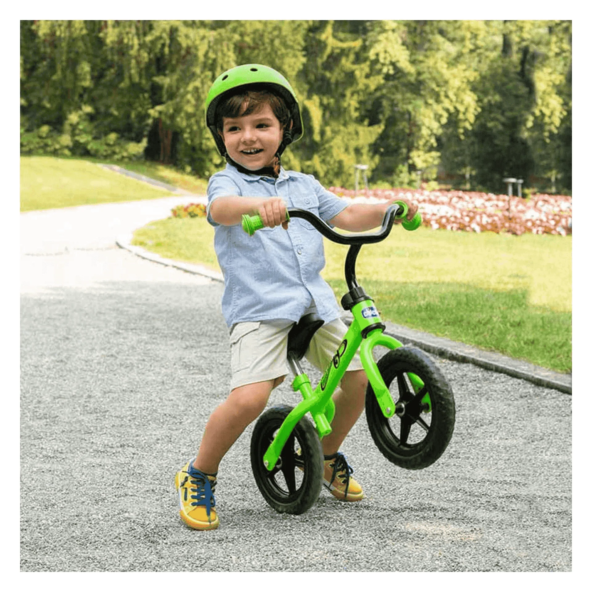 Chicco Bicicleta Verde First Bike Green Rocket - Image 3