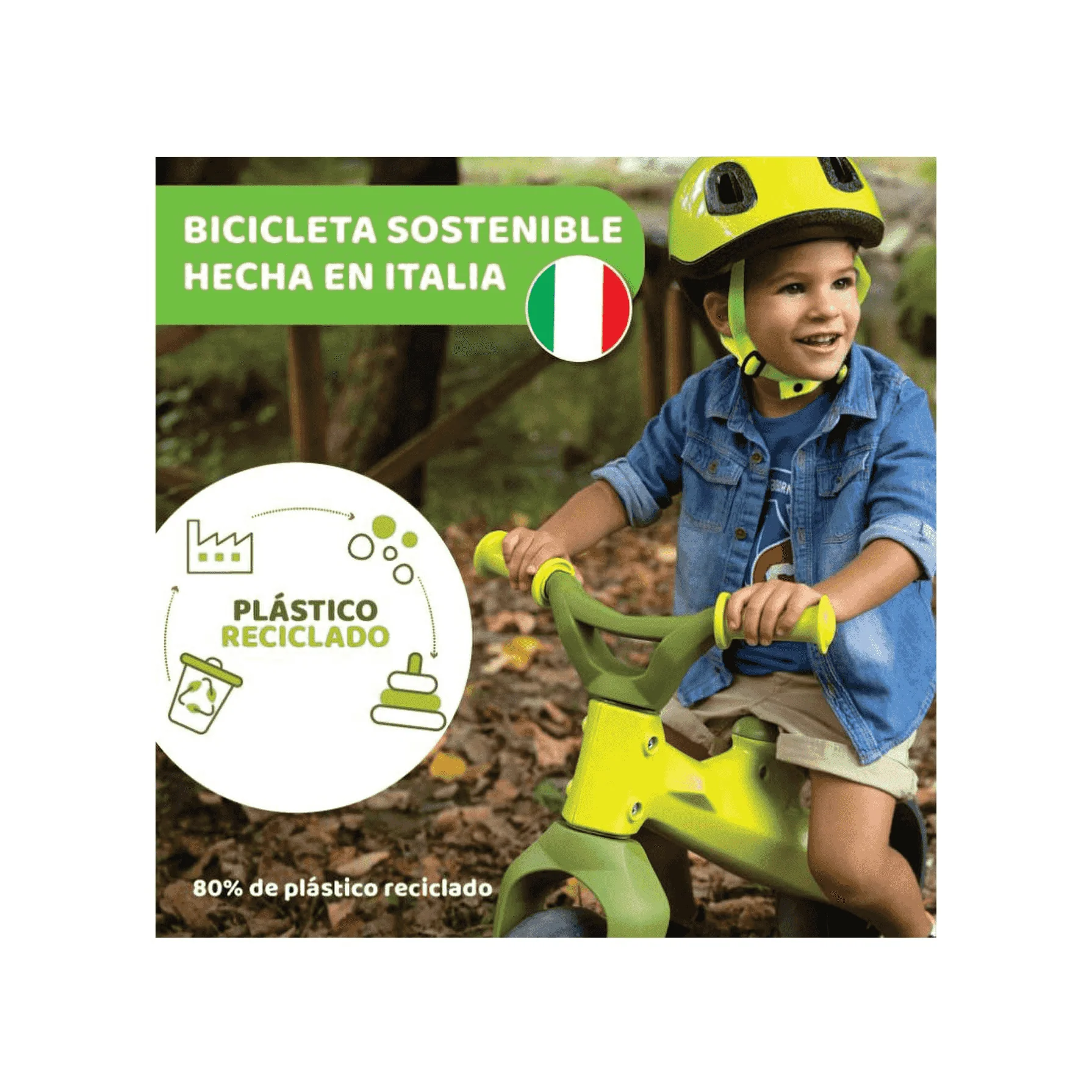 Chicco Eco Bicicleta Infantil Balance sin Pedales Verde - Image 3