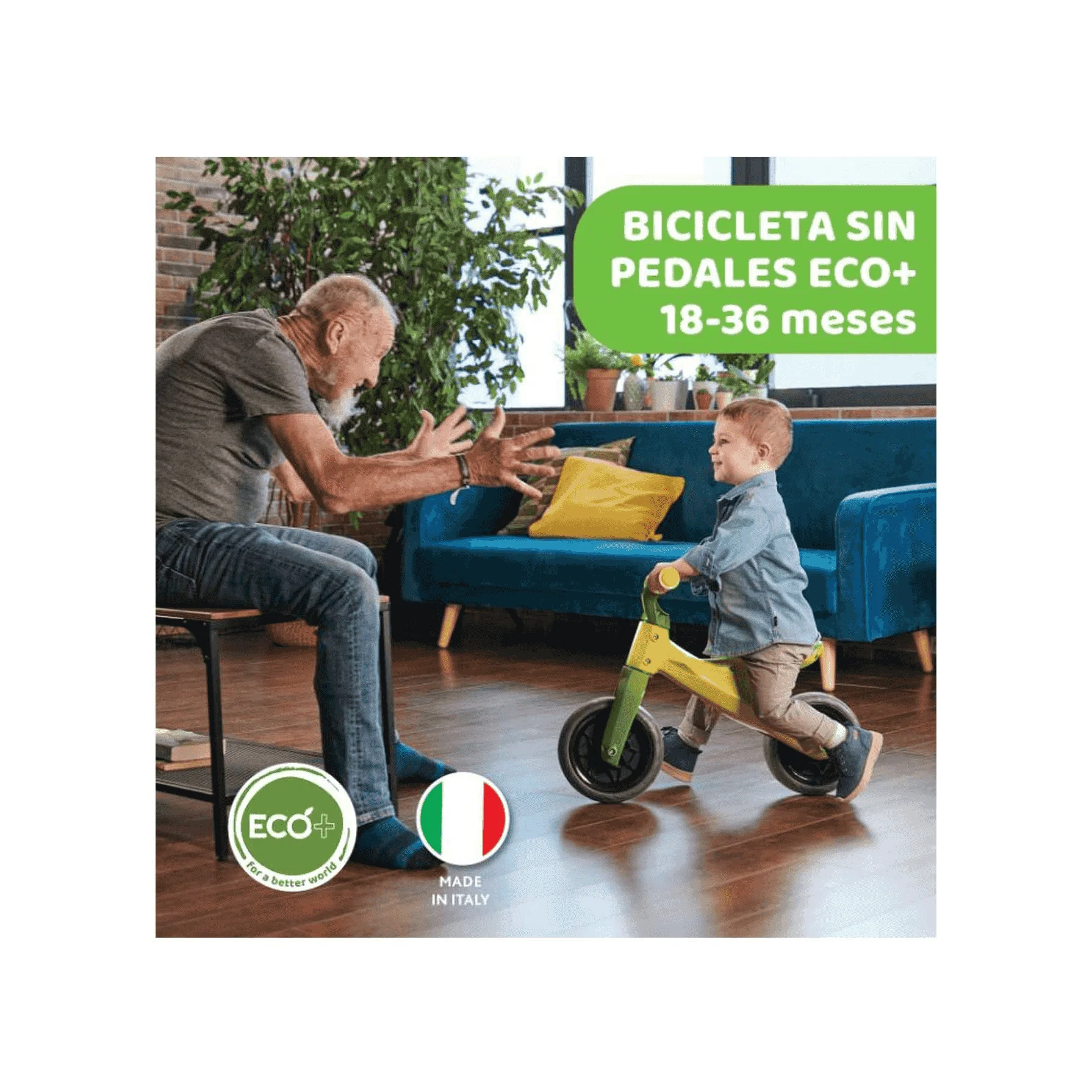 Chicco Eco Bicicleta Infantil Balance sin Pedales Verde - Image 4