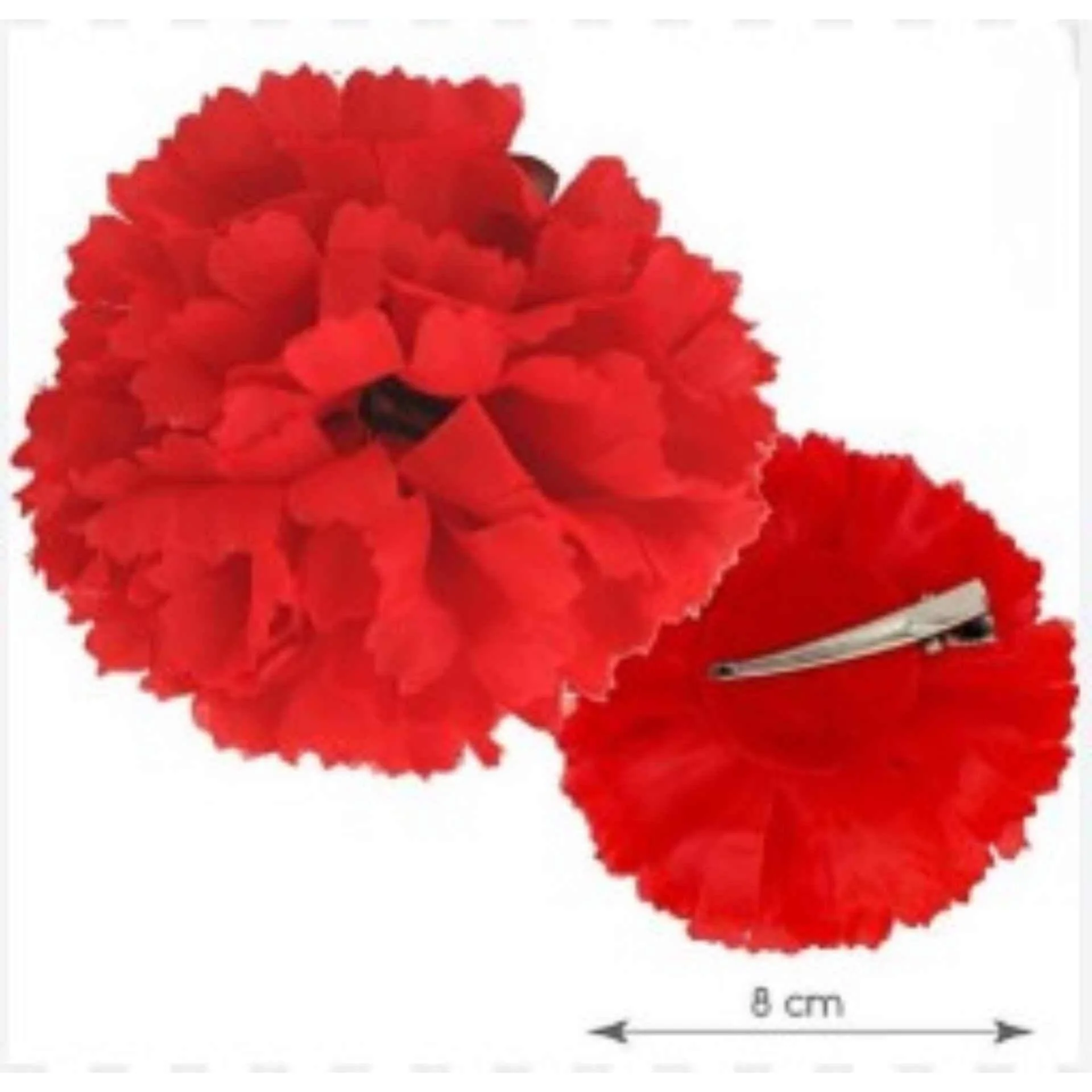 Clavel Rojo con Pinza Chulapo