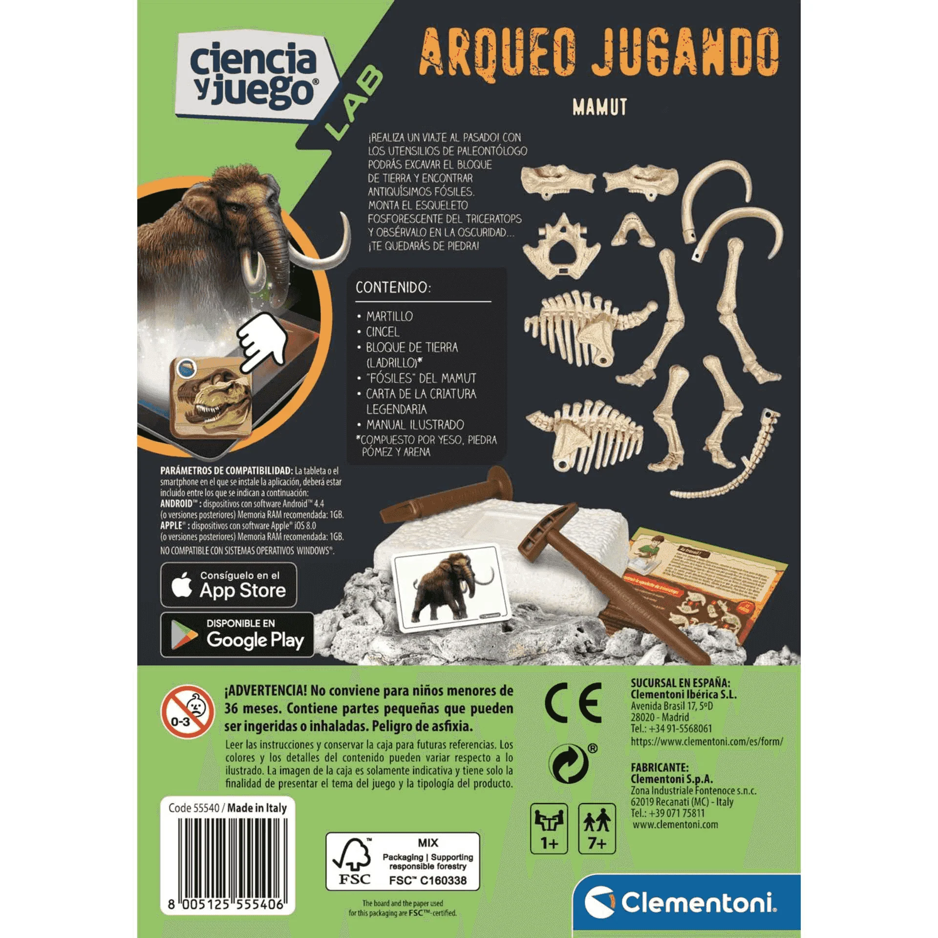 Clementoni Arqueojugando Mamut fosforescente - Image 3